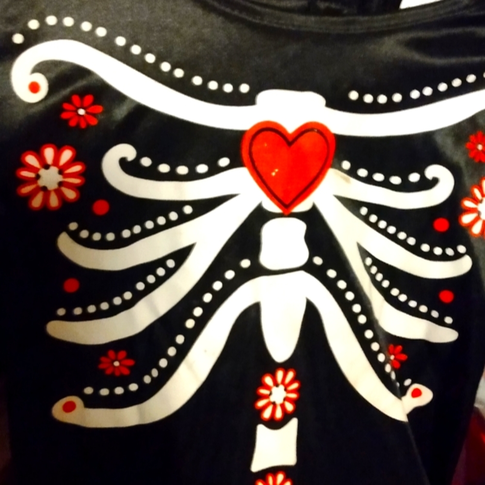 Girls skeleton dress
